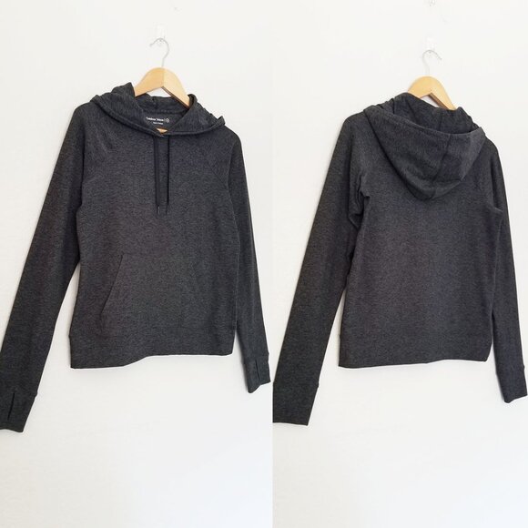 Outdoor Voices Women's Cloudknit All Day Hoodie Sweatshirt M Charcoal Gray SOFT - Picture 11 of 15